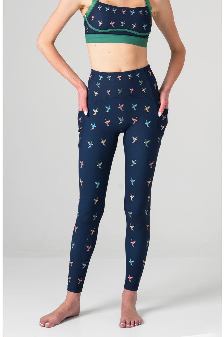 Freedom Wings High-Waisted Leggings, Main, color, Blue