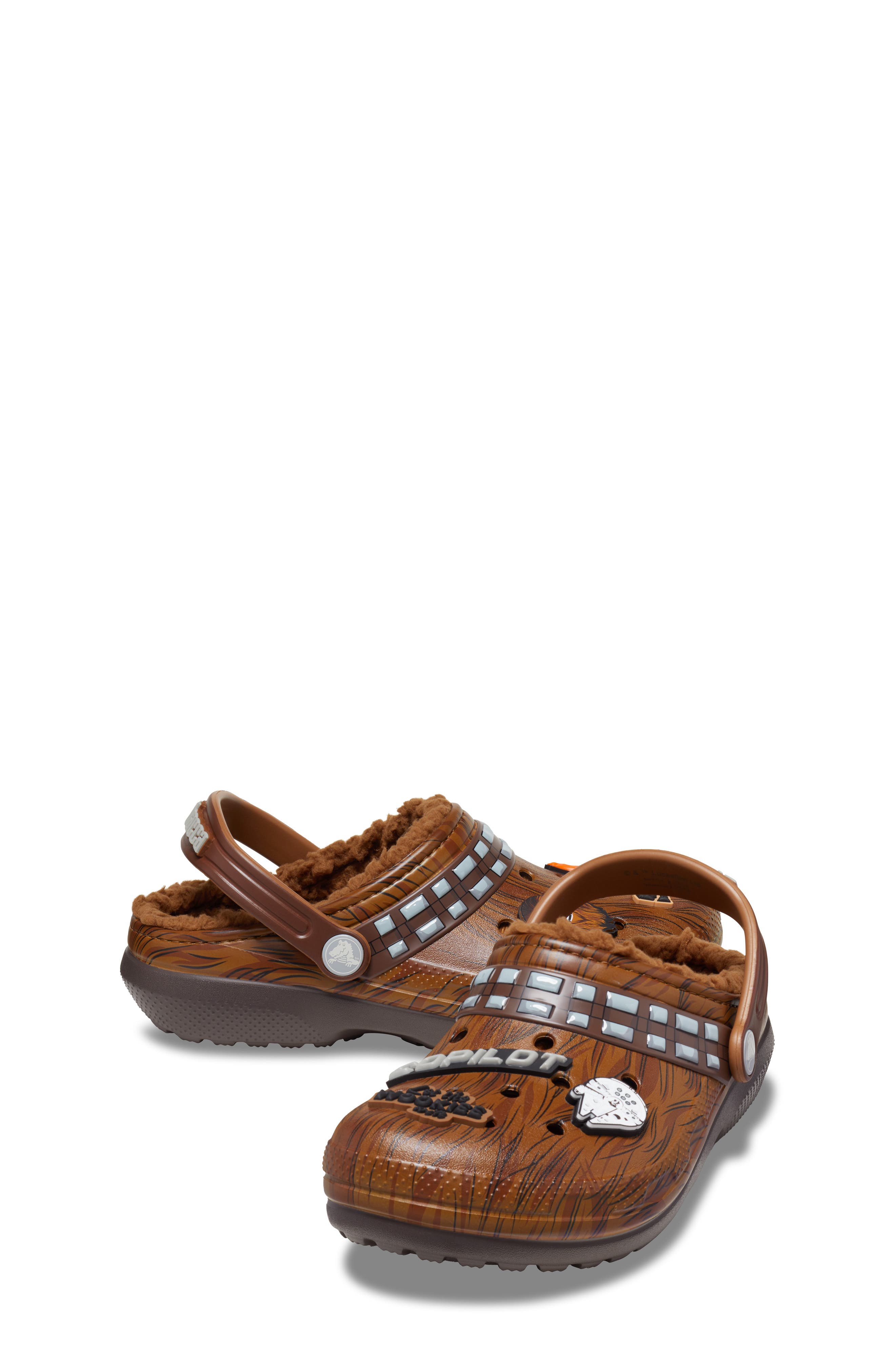 CROCS Kids' Star Wars Fleece Lined Classic Clog, Alternate, color, Espresso
