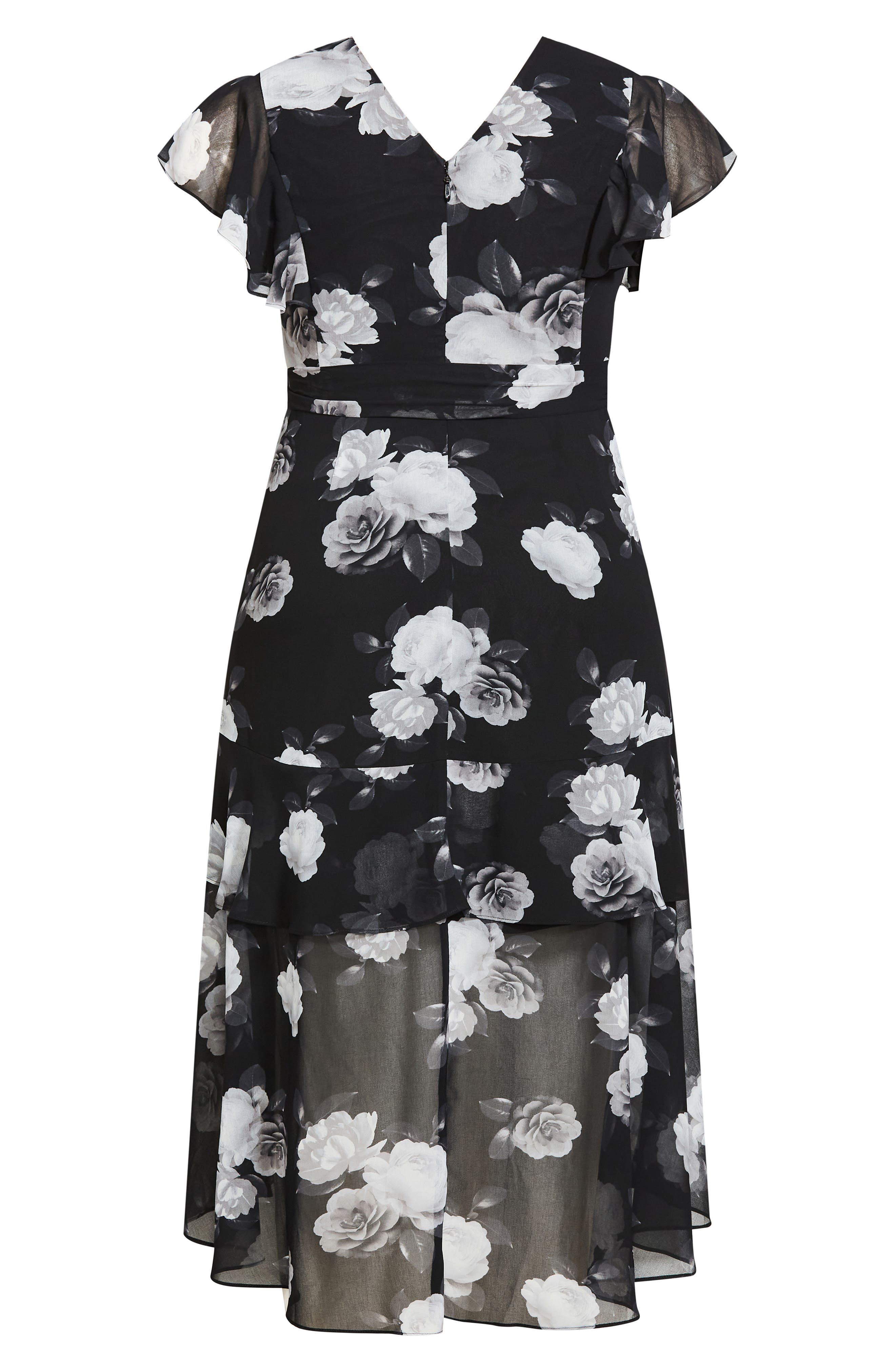 City Chic Jacqui Floral Faux Wrap Maxi Dress (Women) | Nordstromrack