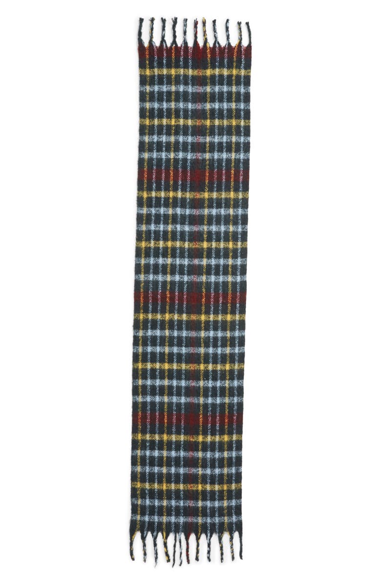 Something Navy Check Blanket Scarf, Alternate, color,