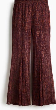 H&M Flared Crinkled Trousers
