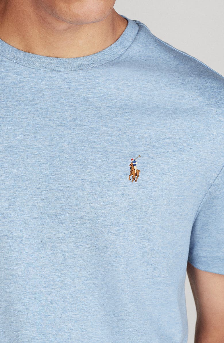 Polo Ralph Lauren Classic Fit Cotton Crewneck T-Shirt, Alternate, color, Isle Heather