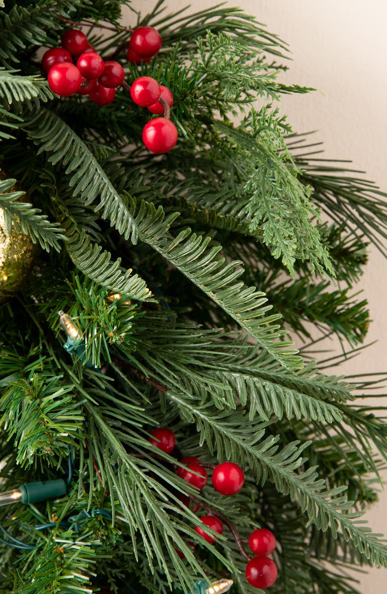 Balsam Hill Pine Peak LED Light Outdoor Garland, Alternate, color,