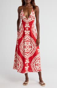 lemlem Gete Linen Triangle Dress