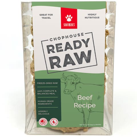 Chophouse Ready Raw, Beef, 9 Dog Food Freeze Dried Patties