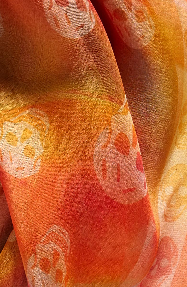 McQueen Exploded Petal Silk Scarf, Alternate, color, 