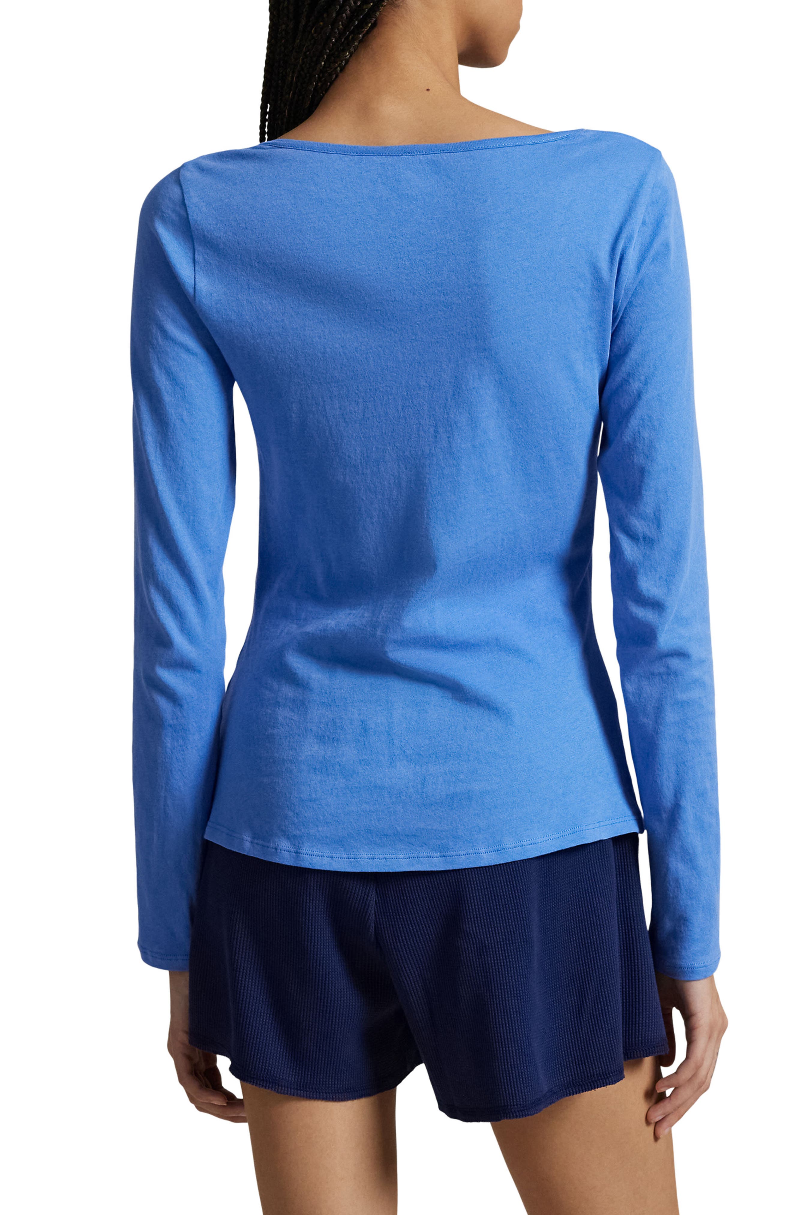 Polo Ralph Lauren Long & Lean Cotton Jersey Lounge Henley (Women ...