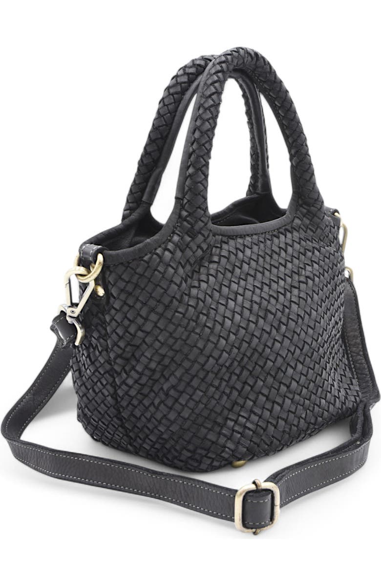 Bolsa Nova Lisa Woven Mini Tote, Alternate, color, Black