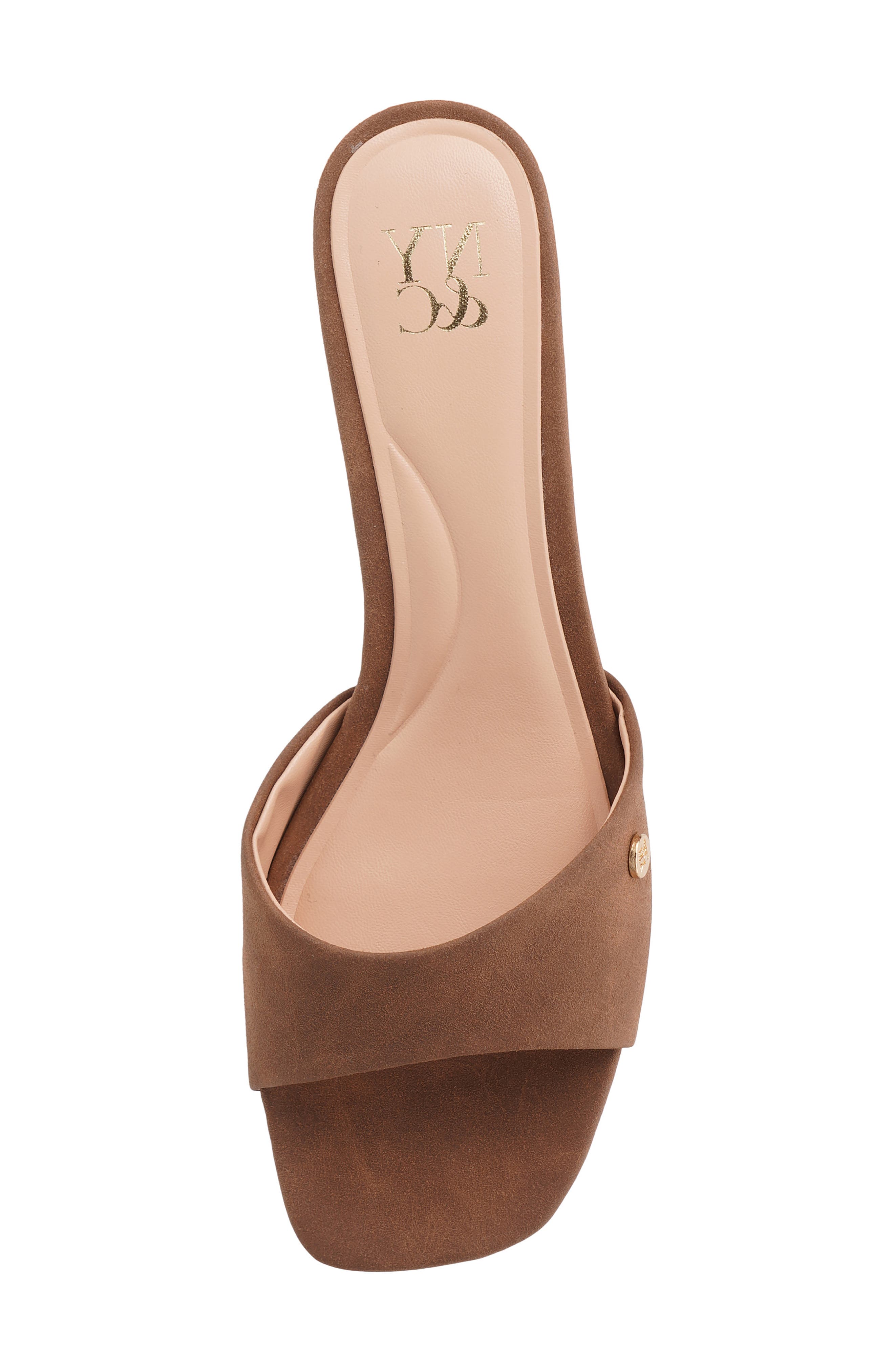Gaia Kitten Heel Sandal, Alternate, color, BROWN