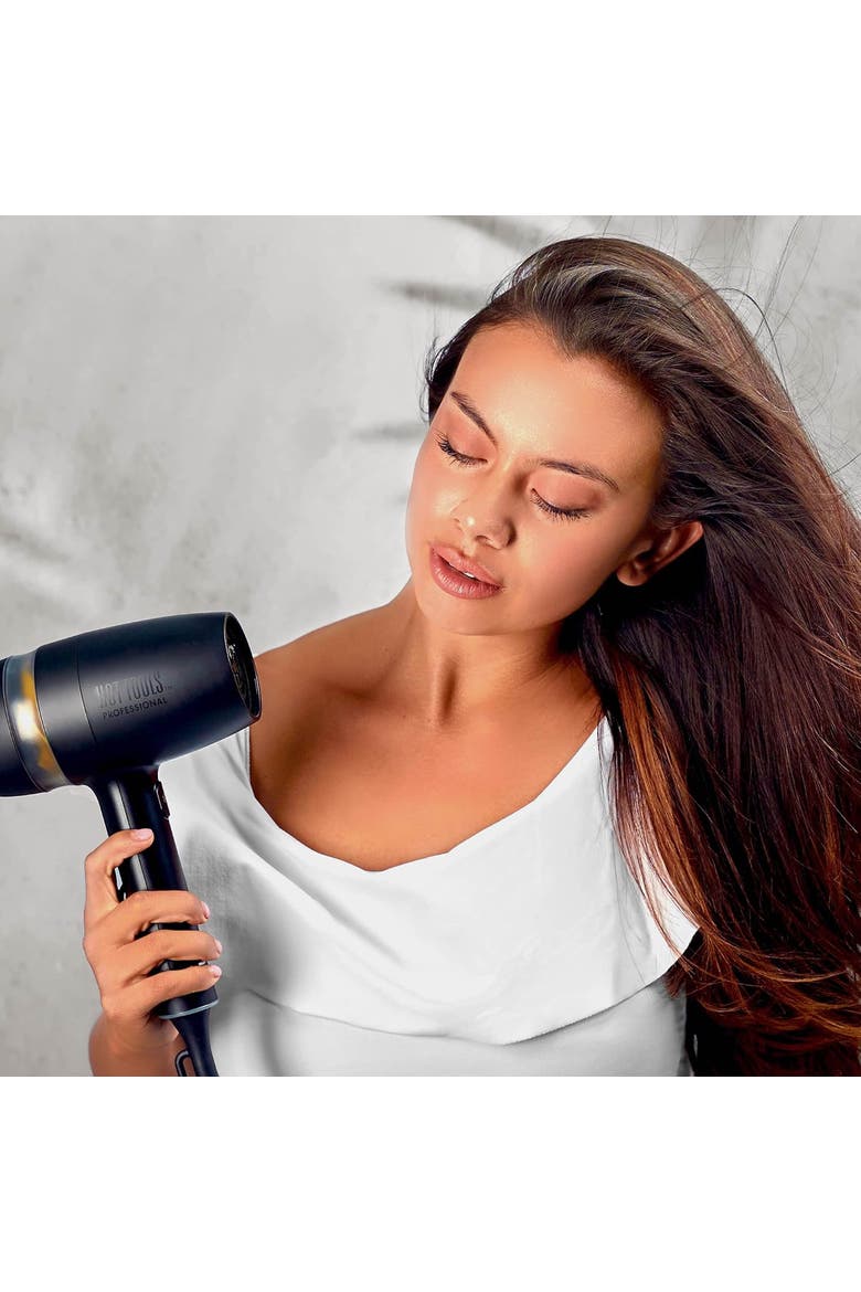 Black Gold Collection 1875 Watt Pro Artist Hair Dryer, Alternate, color, Black