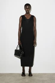 COS V-Neck Wrapped Midi Dress