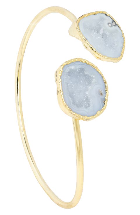 Agate Duet Cuff Bracelet