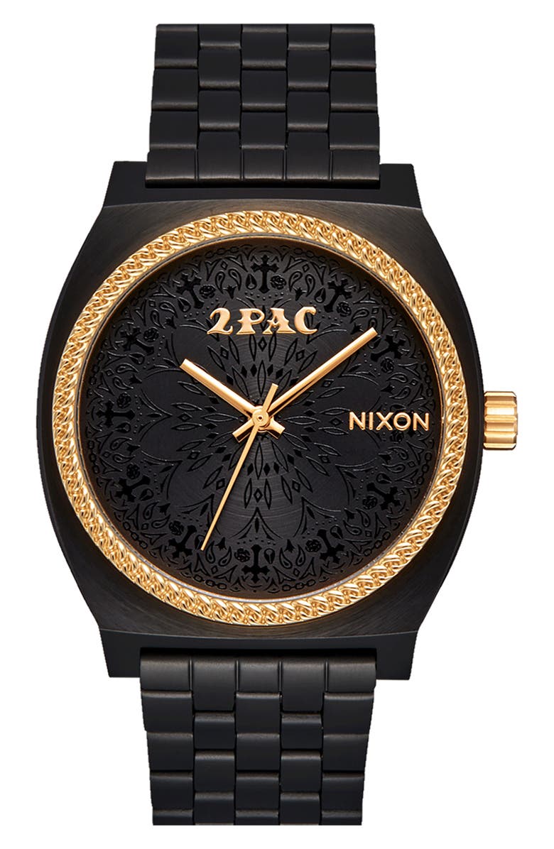 Nixon x 2PAC Time Teller Bracelet Watch, 37mm, Main, color,