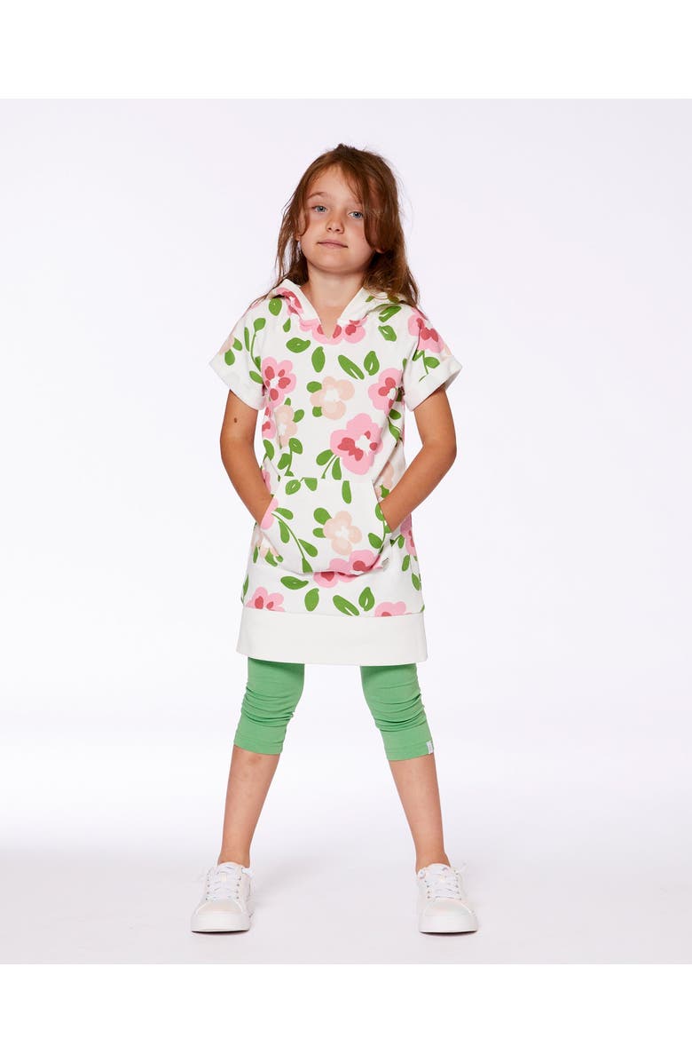 Deux par Deux Girl's Organic Cotton Legging Green, Alternate, color,