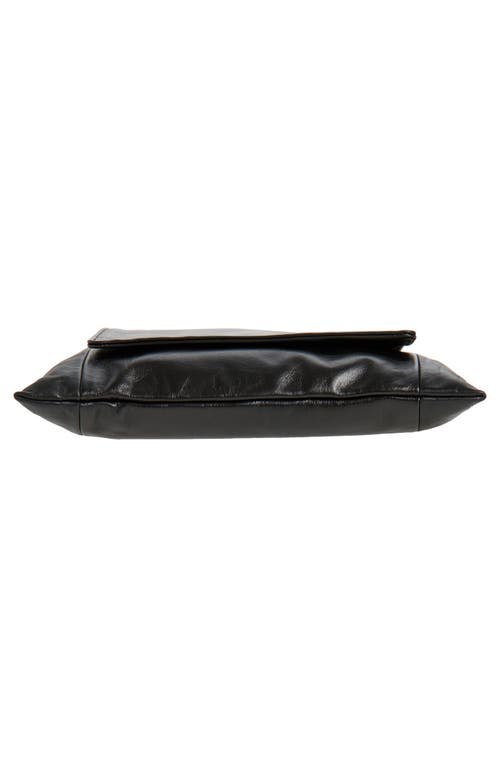 Our Legacy Slim Leather Shoulder Bag In Black
