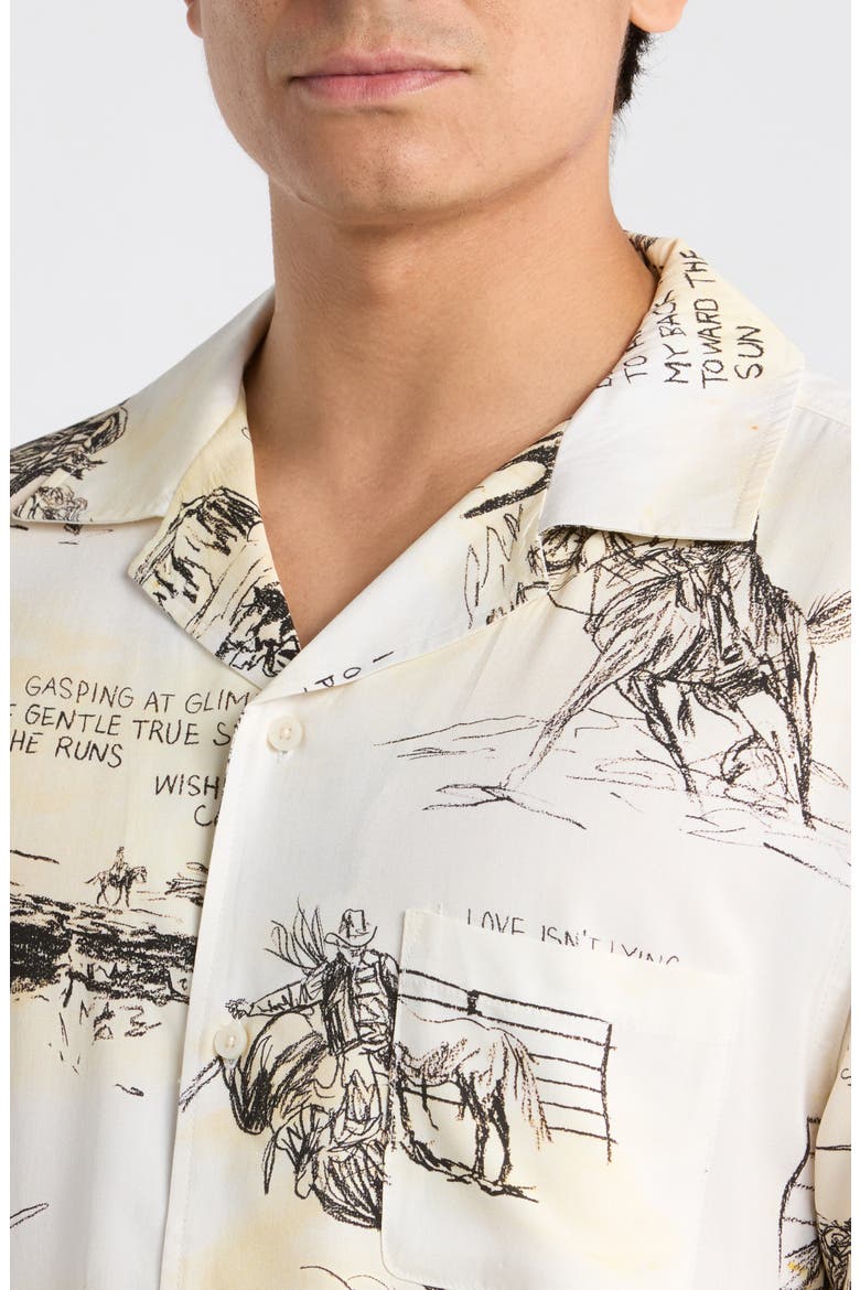 Best of My Time Camp Shirt, Alternate, color, NATURAL