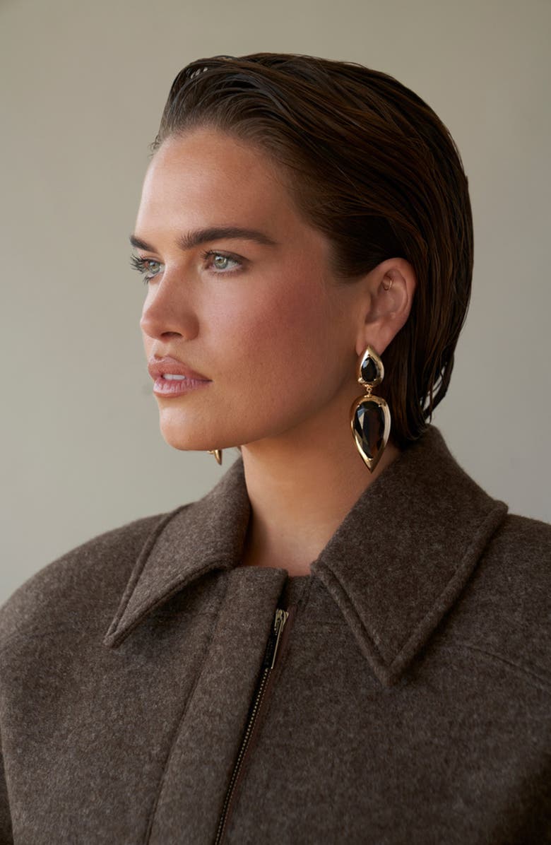 LILI CLASPE Imara Smoky Quartz Earrings, Alternate, color, 