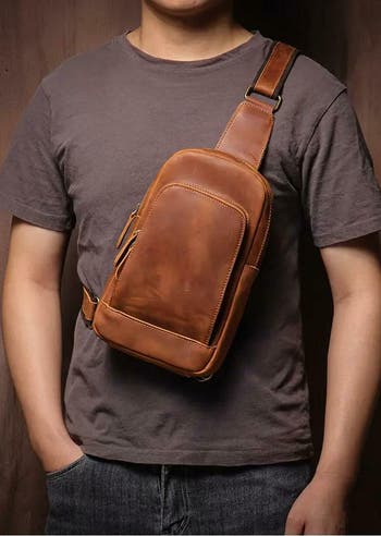 Erling Leather Sling Bag | Crossbody Leather Pack
