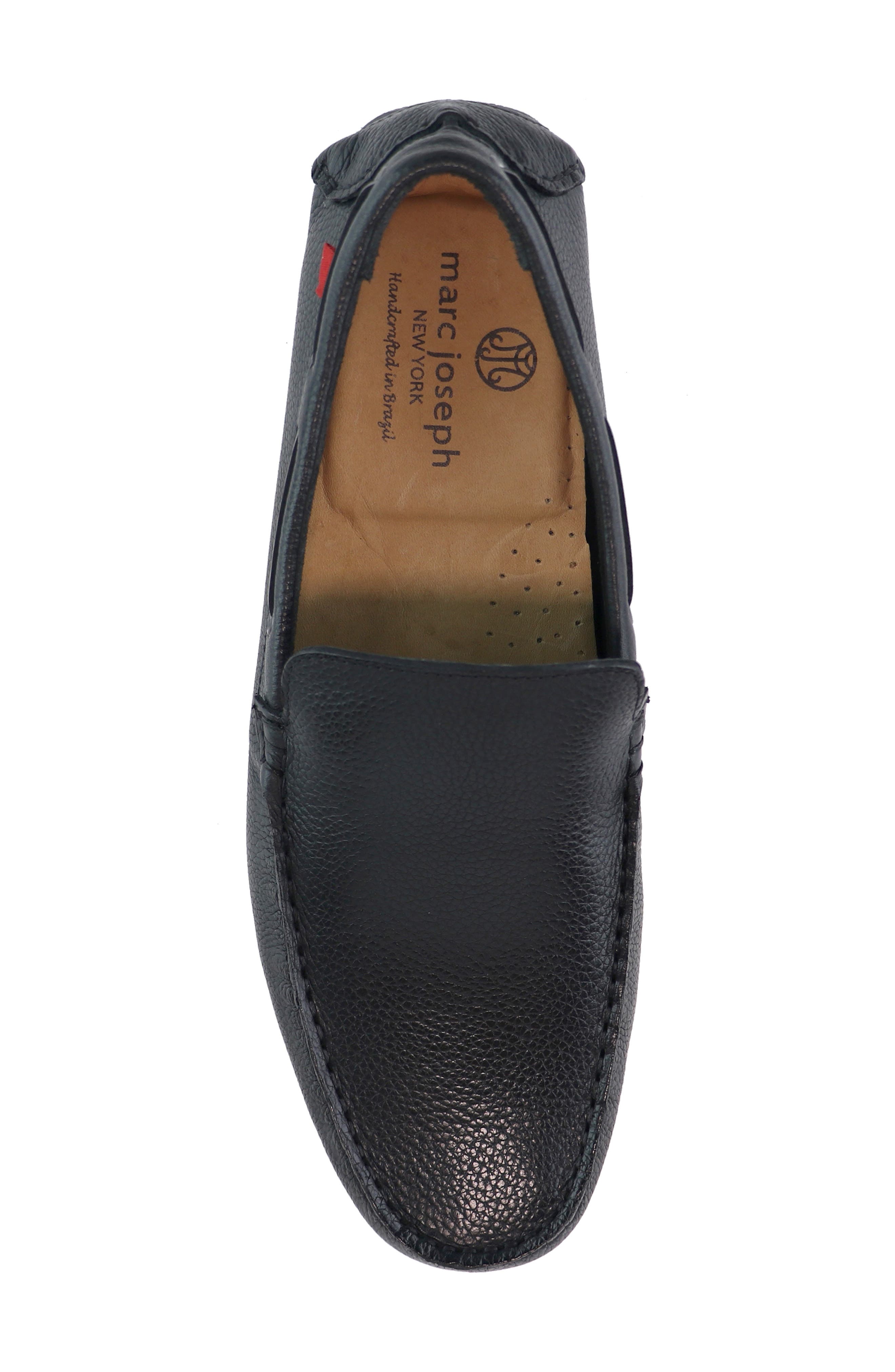 Marc Joseph New York St Tropez Leather Loafer, Alternate, color, Black Grainy