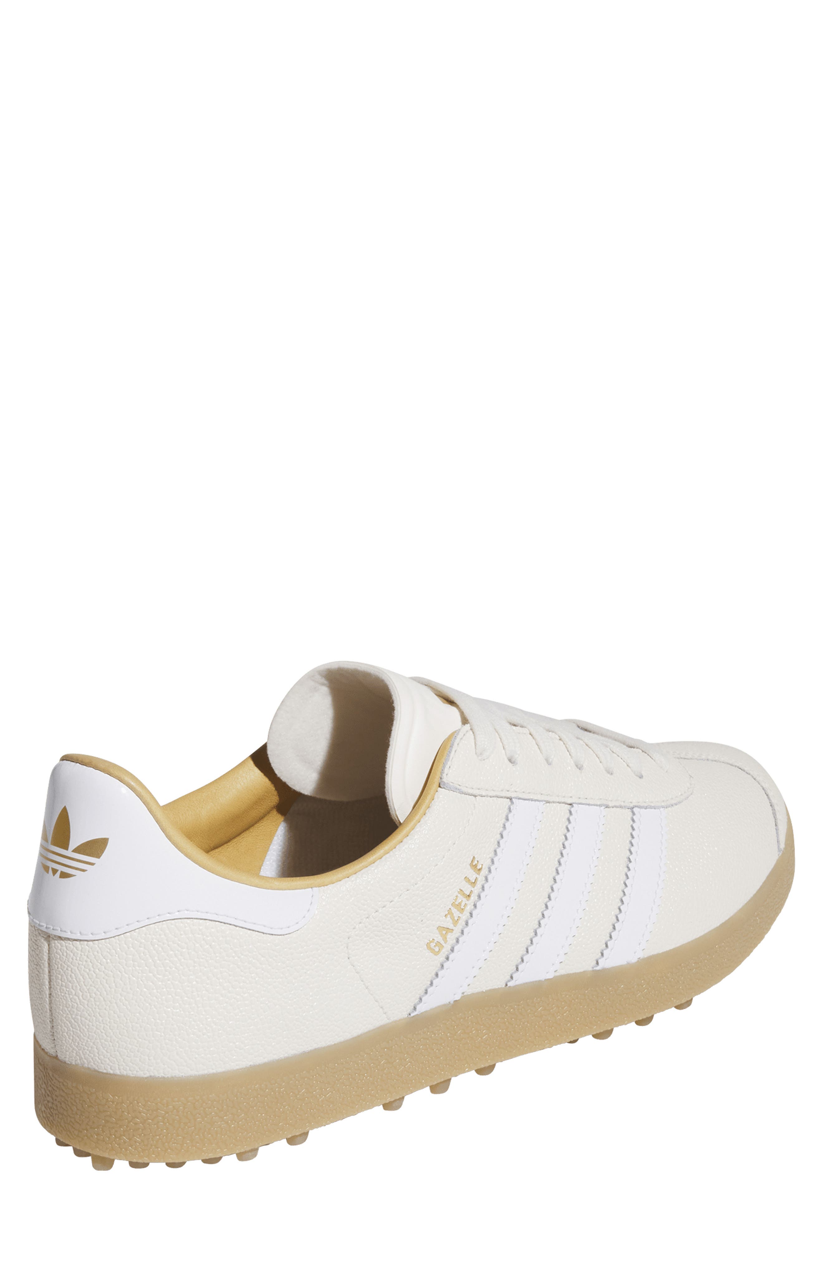 Gazelle Golf Sneaker, Alternate, color, CORE WHITE/ WHITE/ GUM