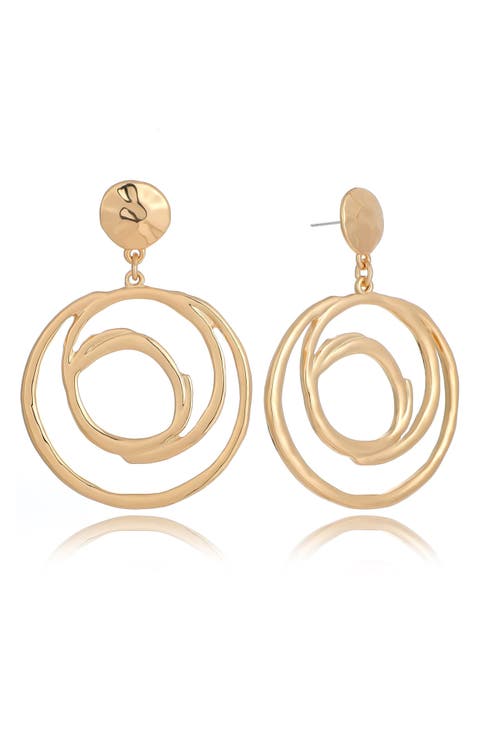 Multi-Ring Drop Earrings