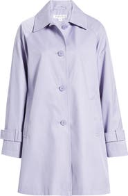 Via Spiga Balmacain Water Repellent Cotton Blend Coat