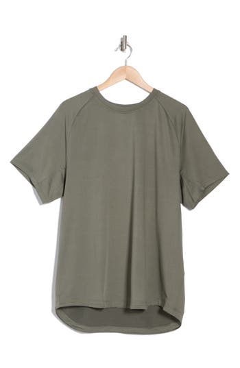 90 Degree By Reflex Air Sense Iconic Textured T-shirt In Mulled Basil