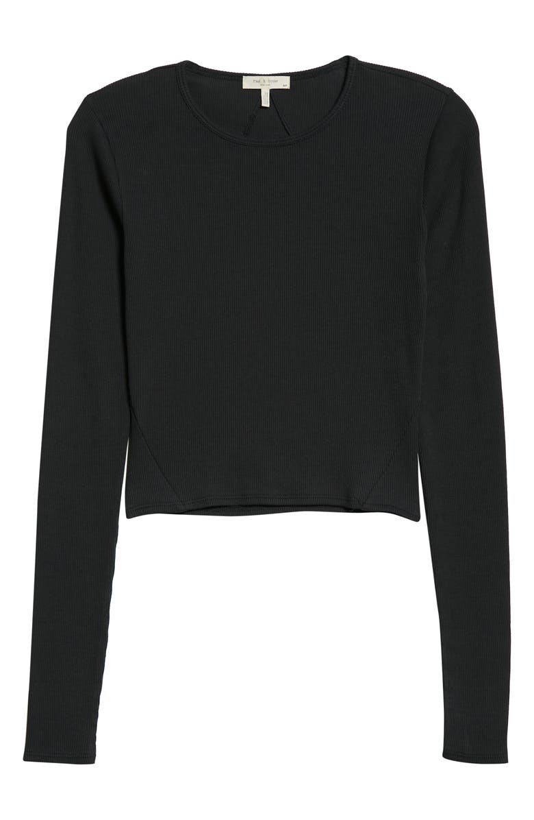 rag & bone The Essential Rib Top, Alternate, color, 