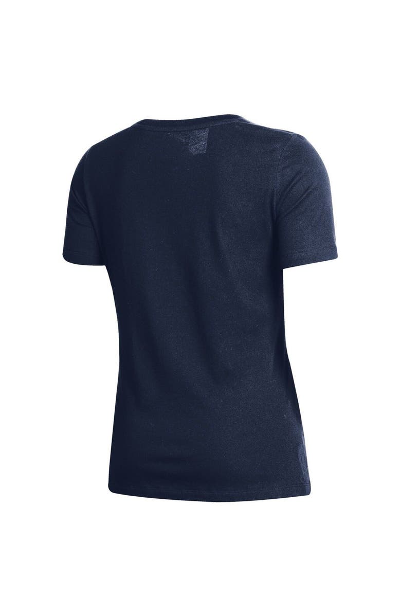 Under Armour Women's Under Armour Navy Auburn Tigers Logo Performance V-Neck T-Shirt, Alternate, color, 