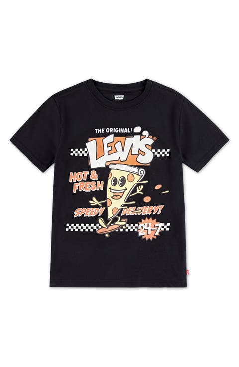 Kids' Speedy Pizza Graphic T-Shirt