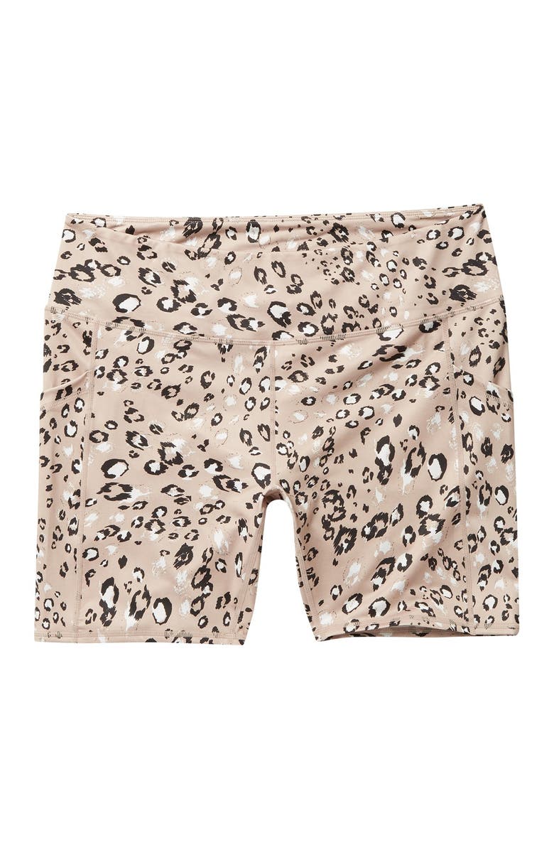 Z by Zella Printed Biker Shorts, Main, color,