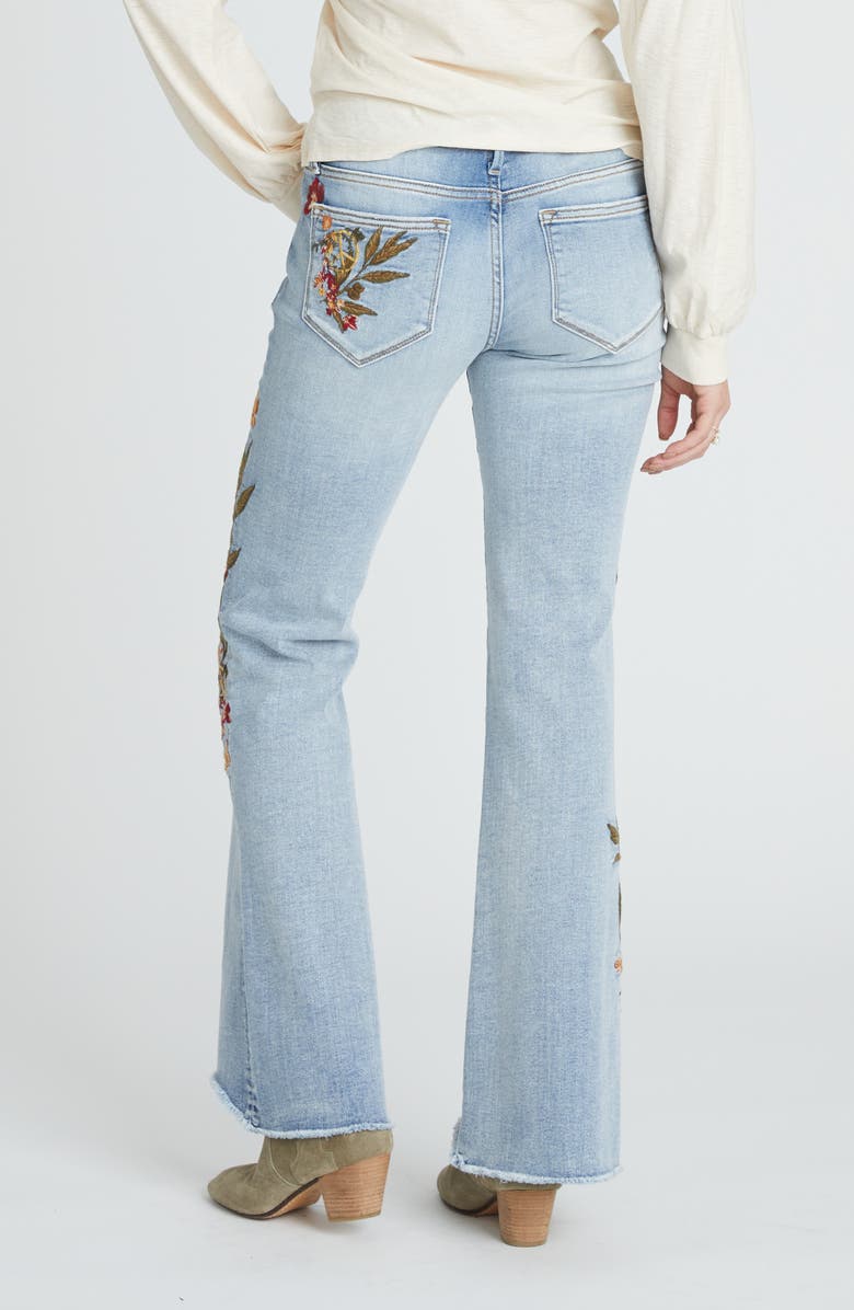 Driftwood Eva Peace On Earth Wide Leg Jeans, Alternate, color, Light Wash