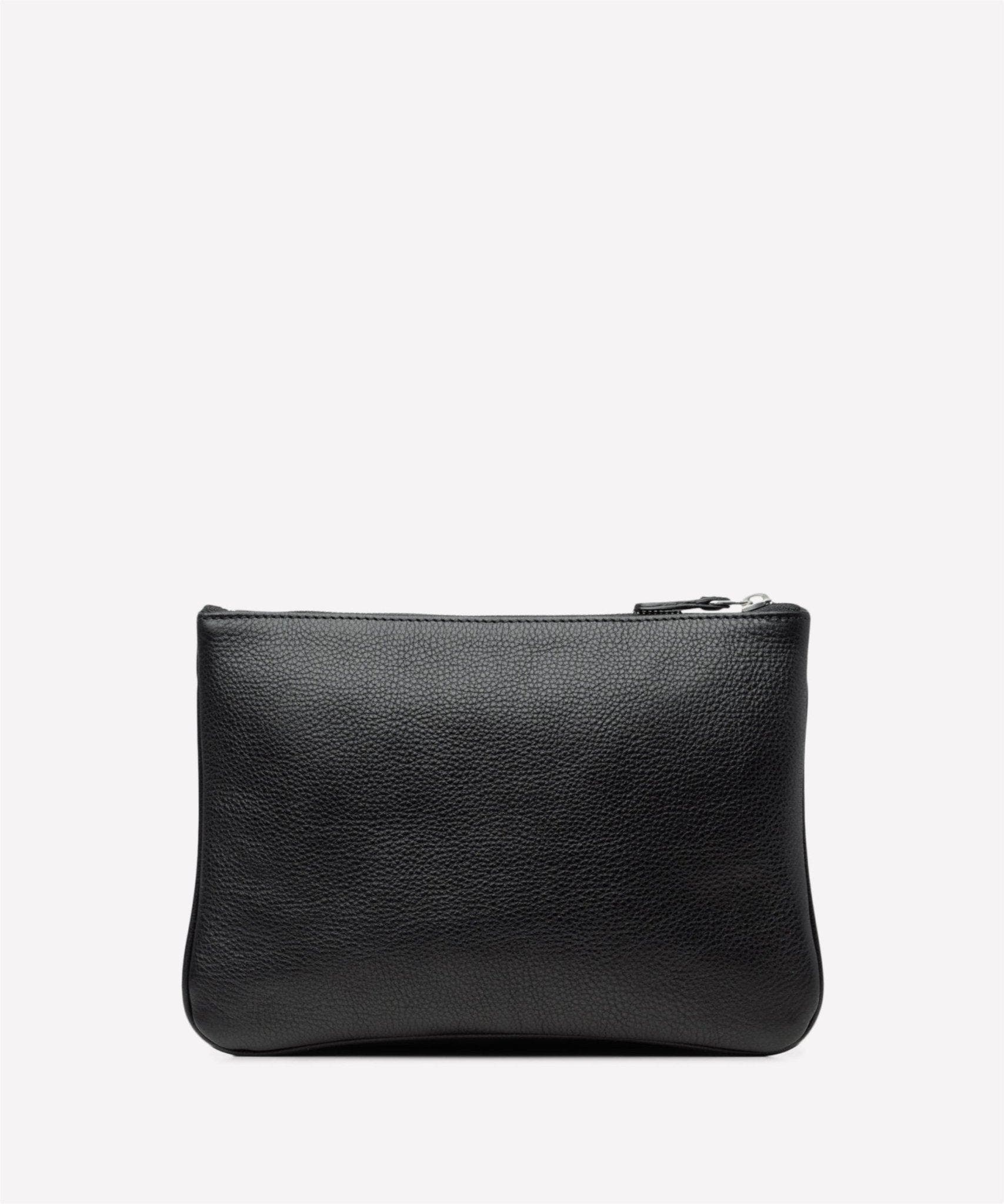 Ghurka Pouch II No. 64, Alternate, color, Vintage Black Leather