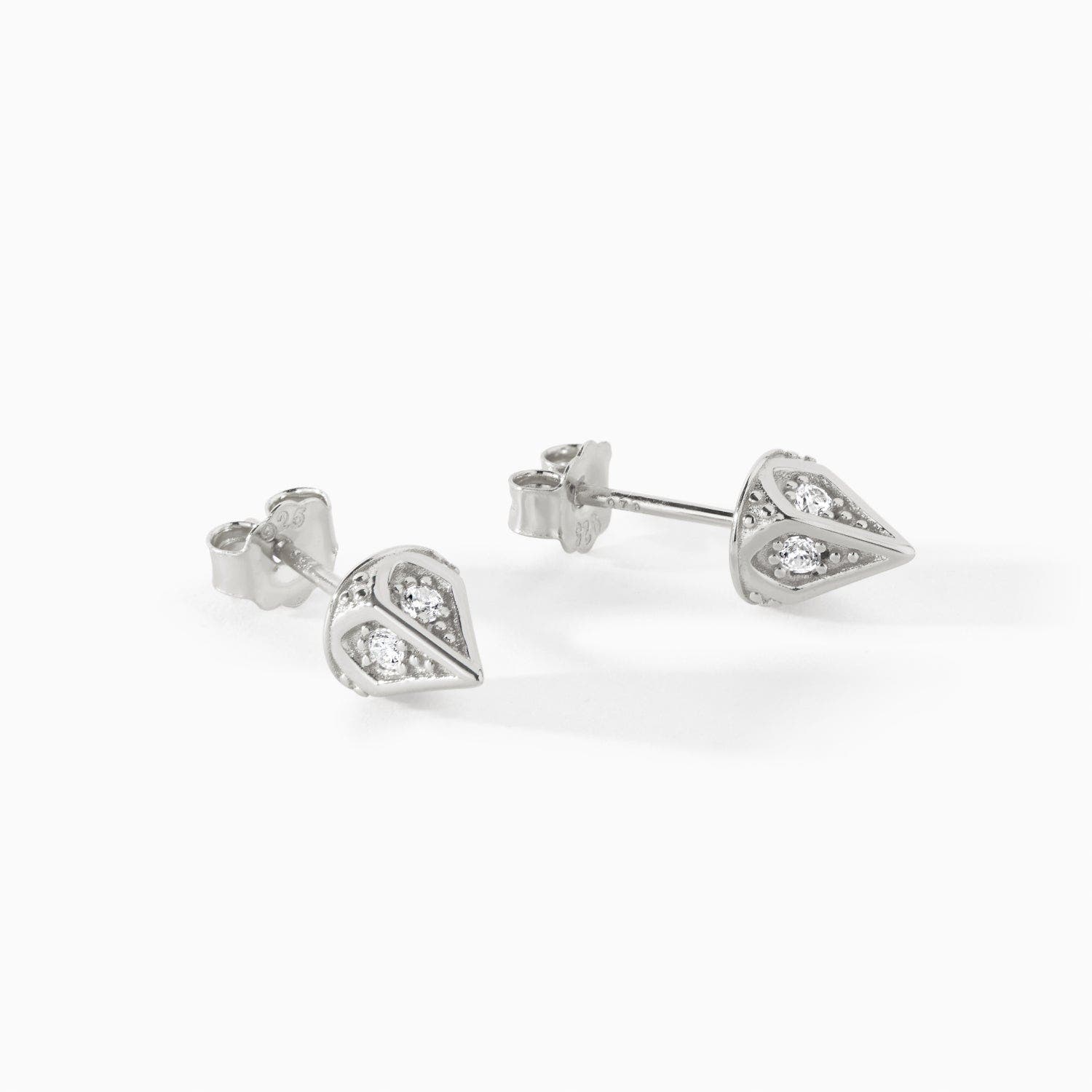 Ora Ana The Dagger Stud Earrings In Neutral