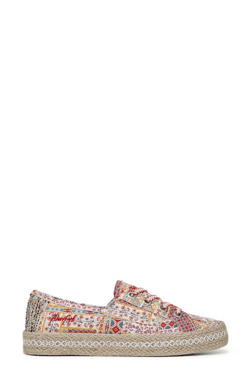 Shop Blowfish Malibu Buenos Woven Sneaker In Red Festival Floral Fabric
