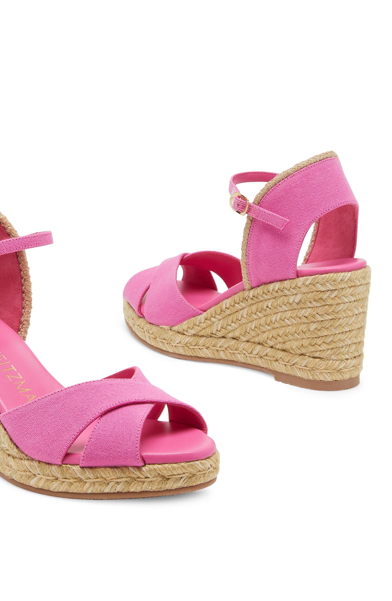 Mirela II Espadrille Wedge Sandal, Alternate, color, FUCHSIA/ NATURAL