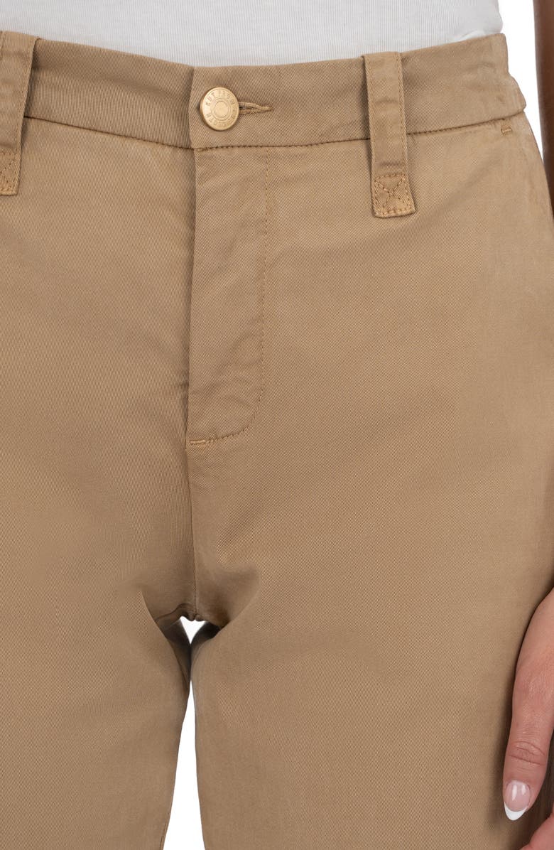 KUT from the Kloth Julie High Waist Straight Leg Pants, Alternate, color, Cashew