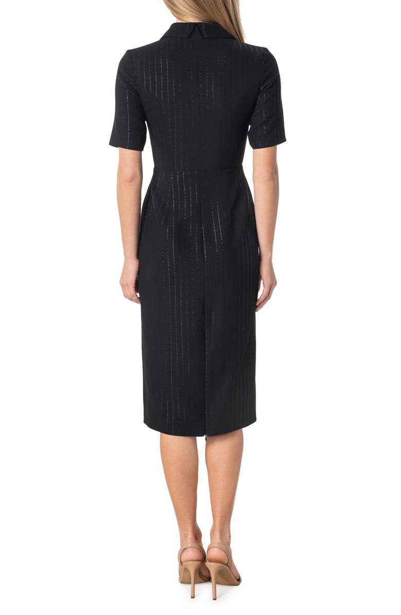 Dress the Population Gloria Front Zip Sheath Dress, Alternate, color, 