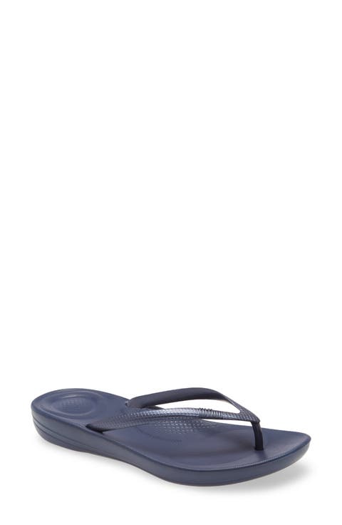 ◆Fitflop◆ [I-CUSHION] Navy Women's Flip Flops Amazon.com | FitFlop Women's iQushion Rubber Flip-Flips with