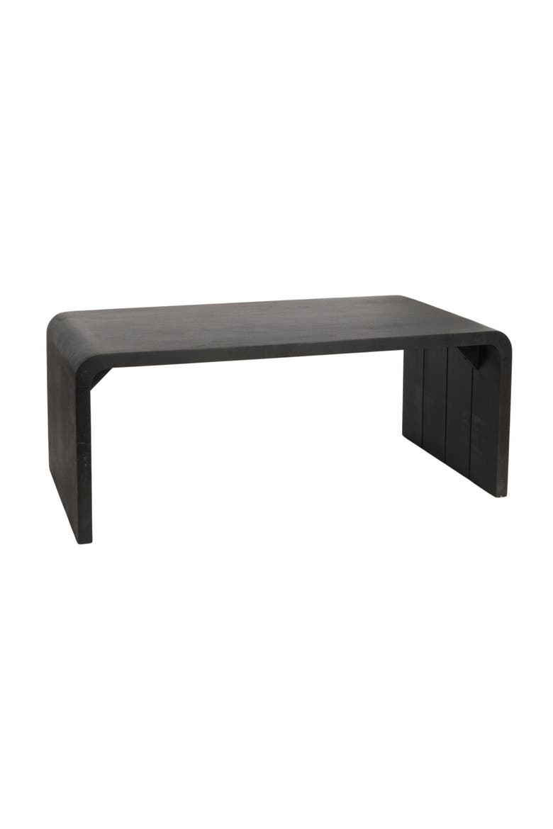 Waterfall Edge Coffee Table, Main, color, Black