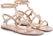 Valentino Garavani Rockstud Ankle Strap Sandal