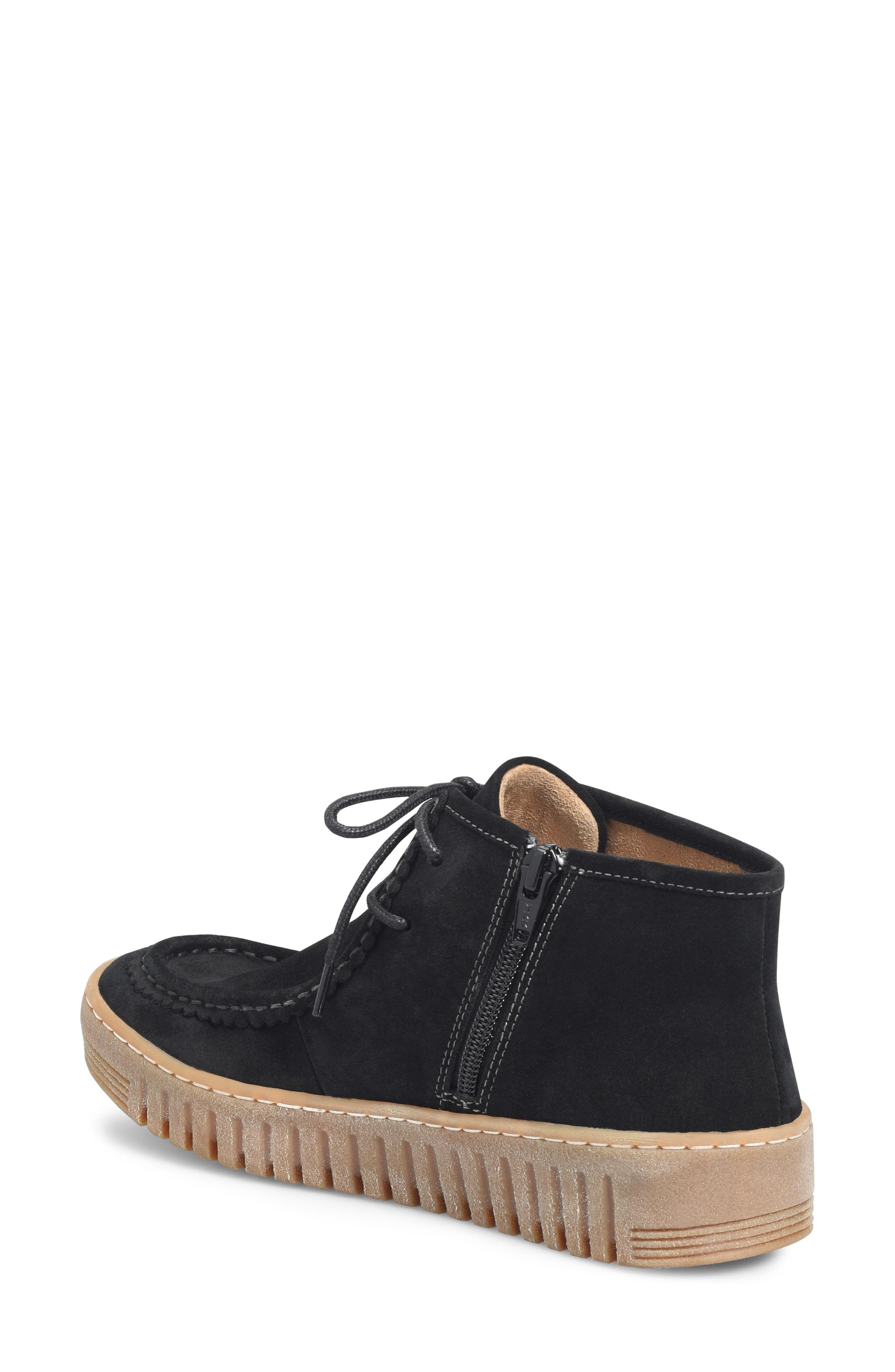 Comfortiva Holland Zip Bootie, Alternate, color, Black Suede