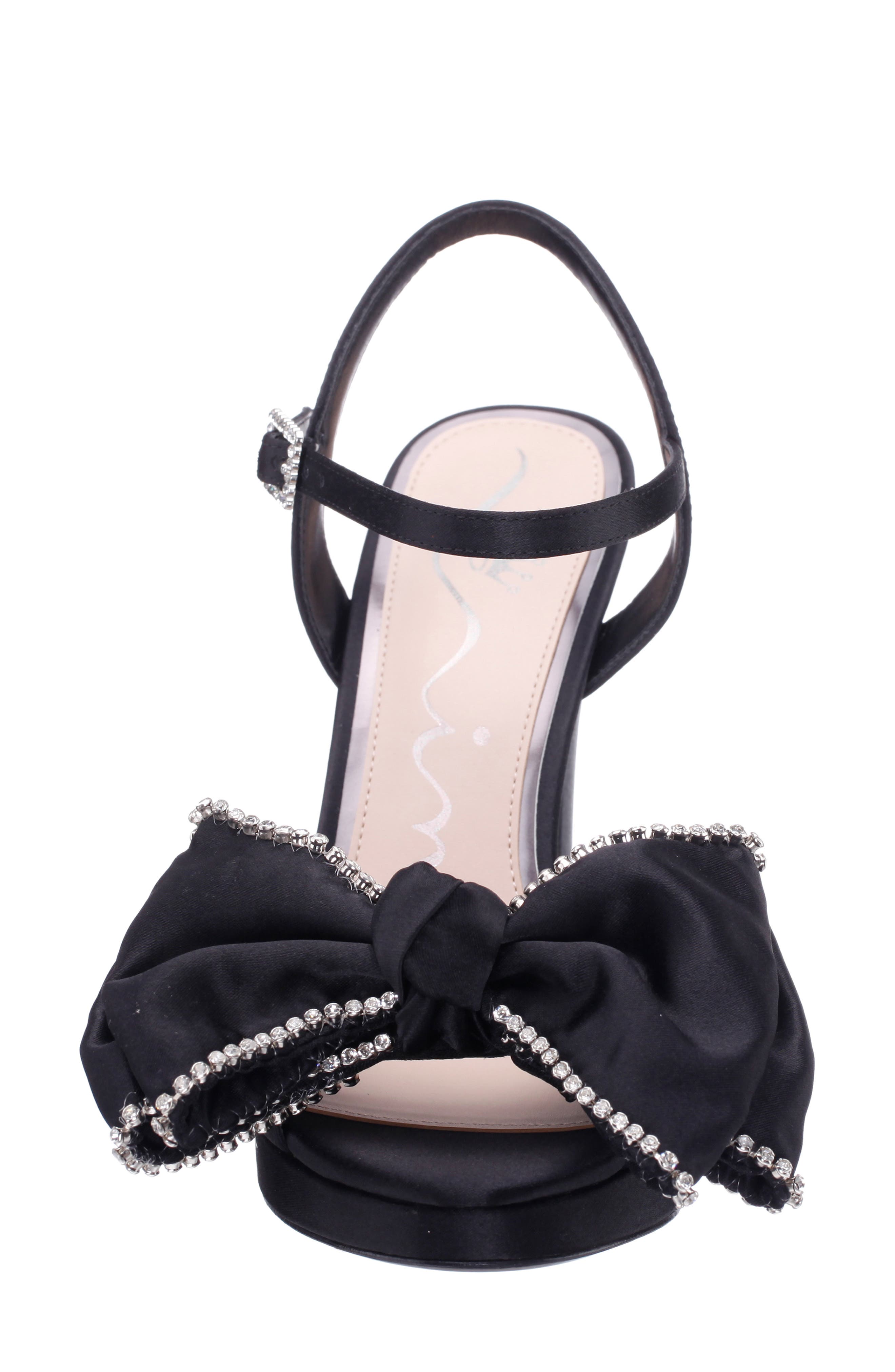 Nina Sarai Ankle Strap Platform Sandal, Alternate, color, Black