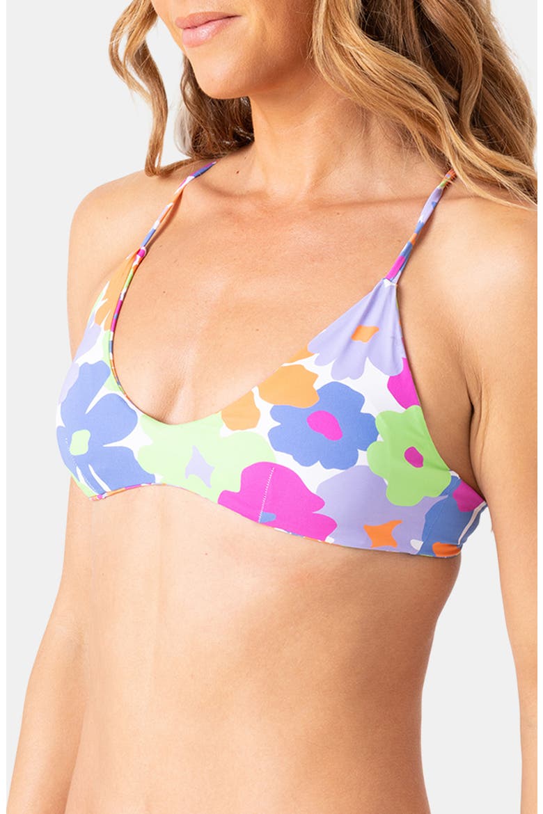 California Dreamin' Reversible Triangle Bikini Top, Alternate, color, MEDIUM LIME