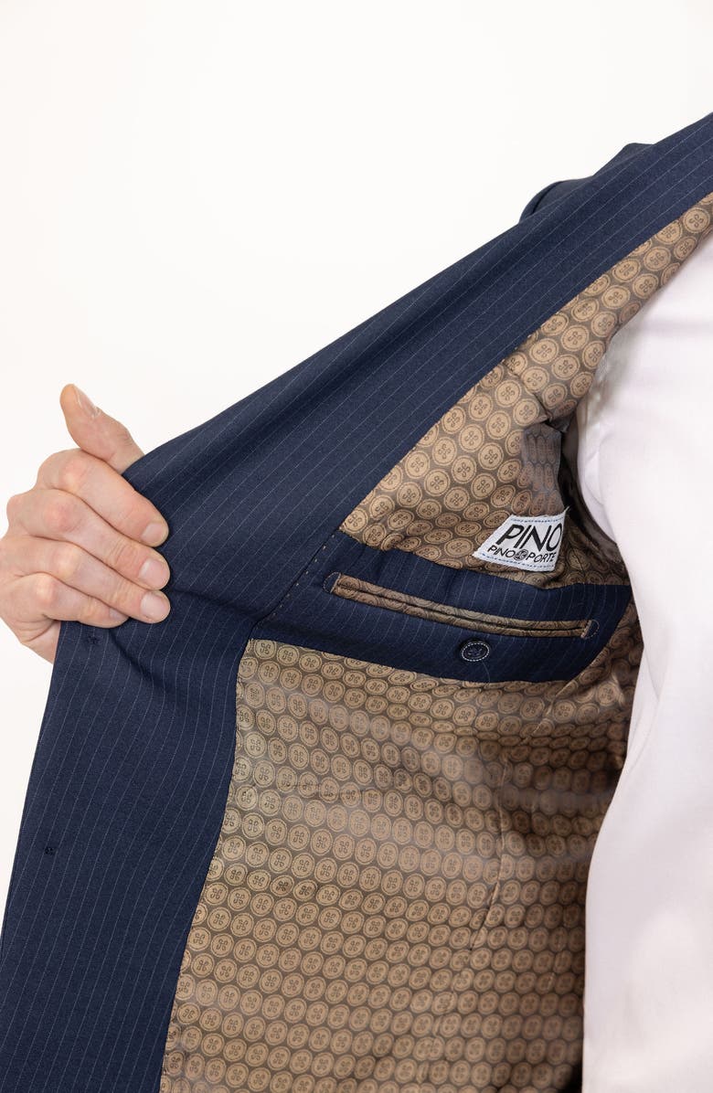 PINO BY PINOPORTE Slim Stripe Wool Suit, Alternate, color,