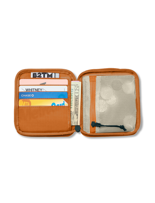 Baboon To The Moon Zip Wallet In Brown
