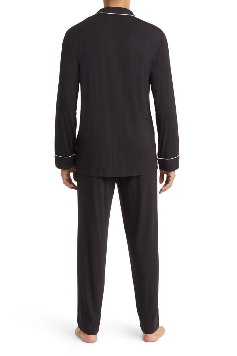 Moonlight Eco Pajamas, Alternate, color, BLACK
