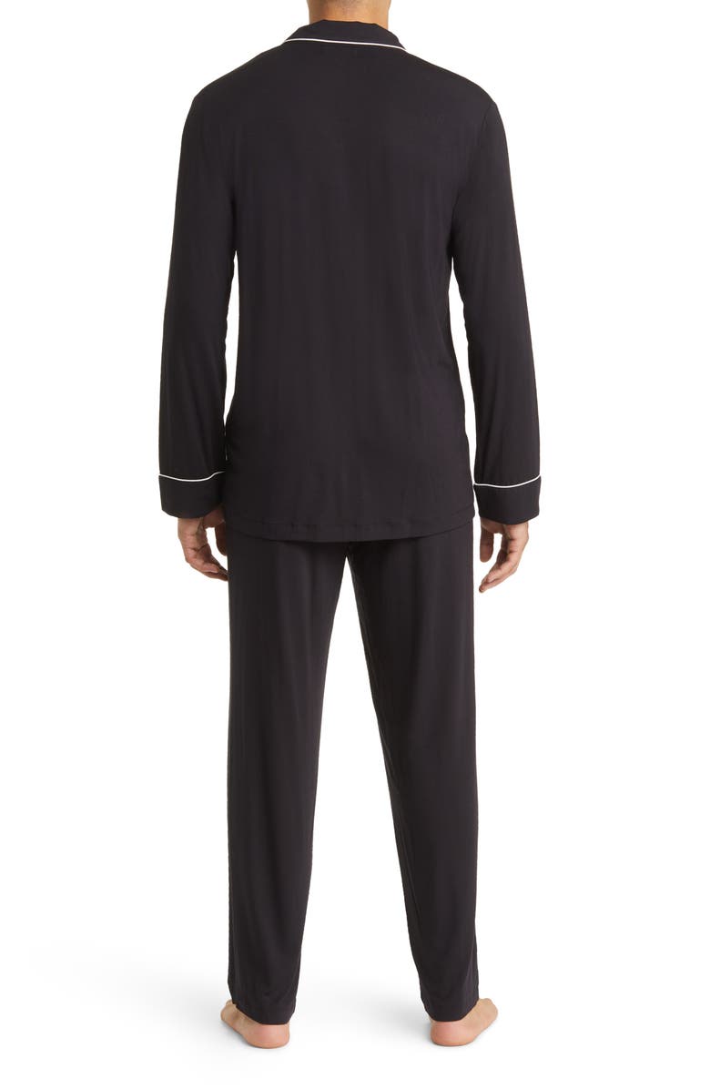 Nordstrom Moonlight Eco Pajamas, Alternate, color, Black