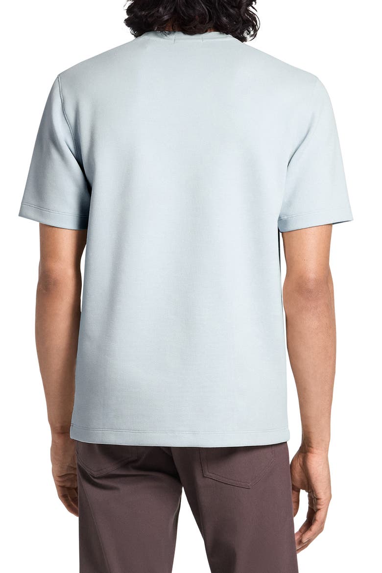 Delroy Double Piqué Crewneck T-Shirt, Alternate, color, WILLOW GREEN - UGT
