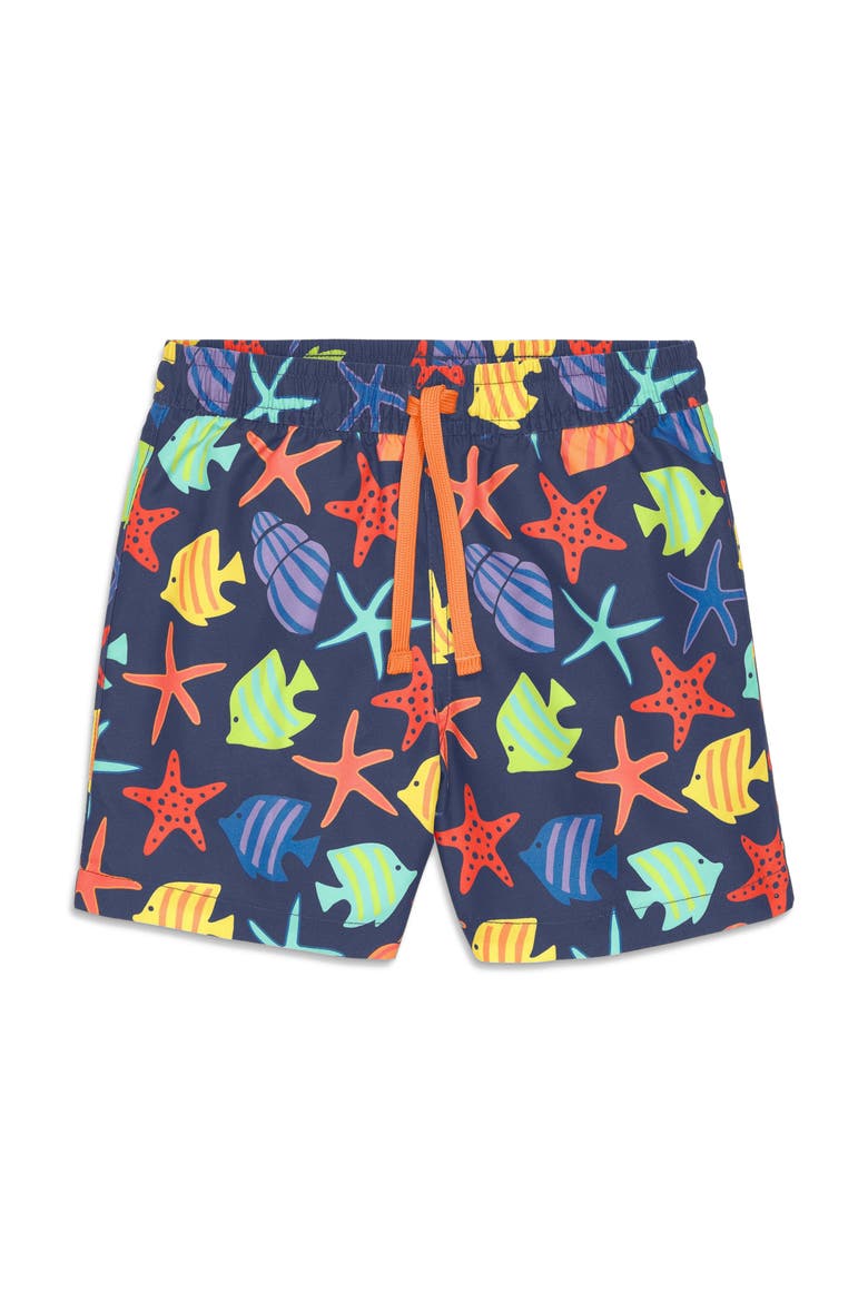 Kids Swim Trunk In Under The Sea, Main, color, Sunwashed Navy Under The Sea